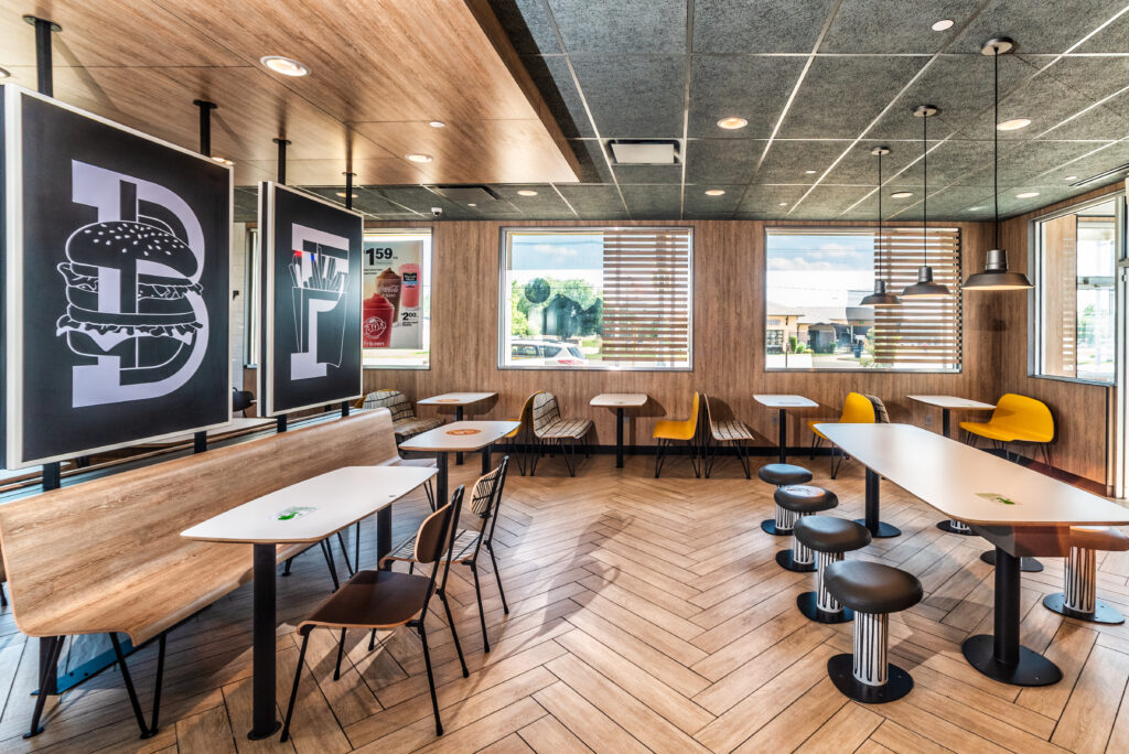 Interior remodeled McDonalds